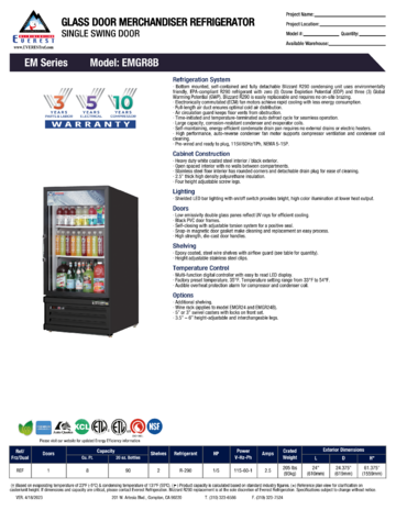 Spec Sheet Document