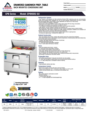 Spec Sheet Document