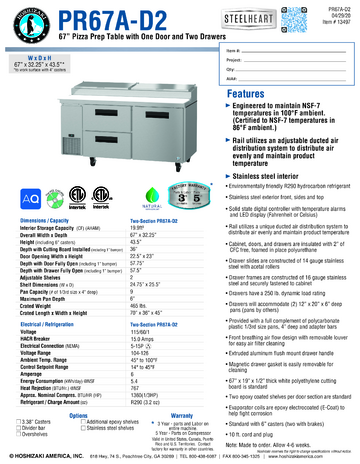 Spec Sheet Document