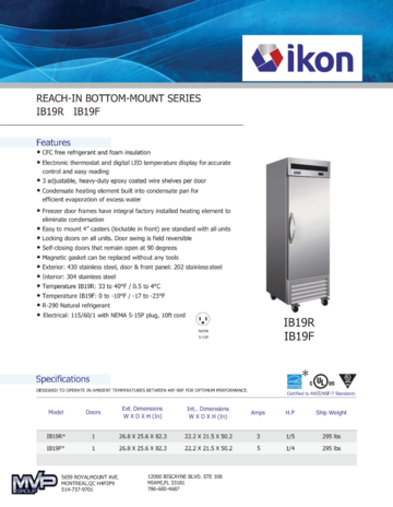 Spec Sheet Document