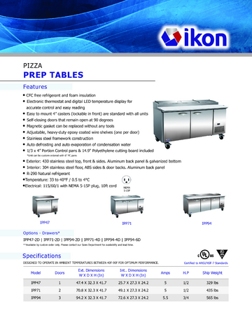 Spec Sheet Document