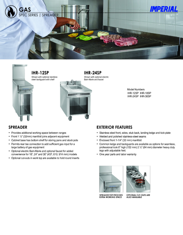 Spec Sheet Document