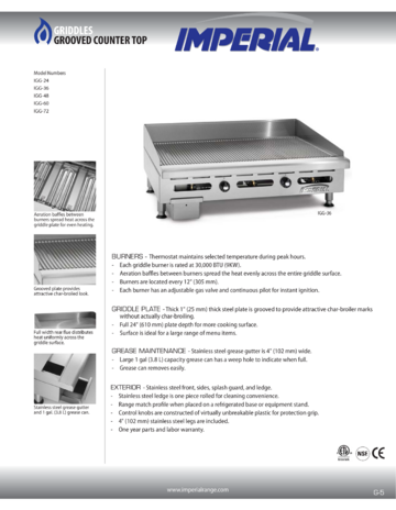 Spec Sheet Document