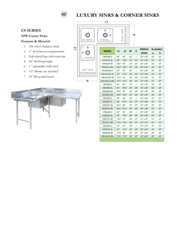 Spec Sheet Document