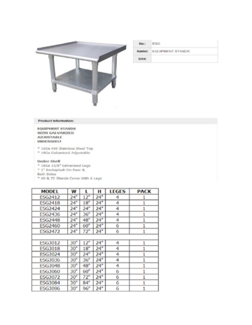 Spec Sheet Document