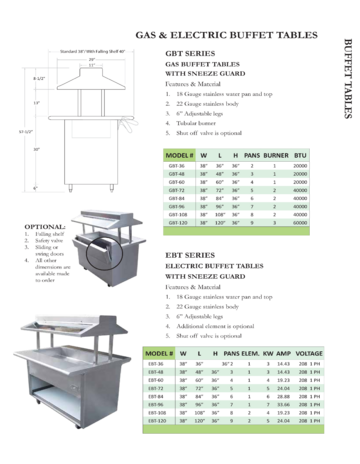 Spec Sheet Document