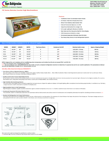 Spec Sheet Document