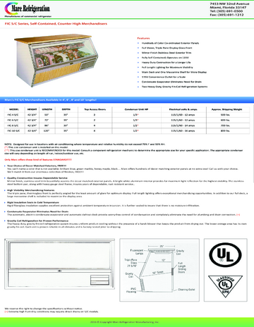 Spec Sheet Document