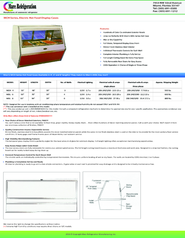 Spec Sheet Document