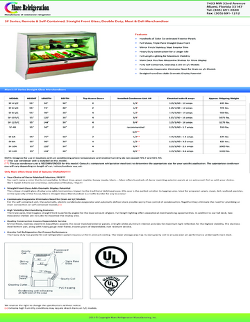 Spec Sheet Document