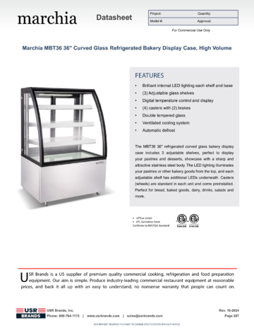 Spec Sheet Document