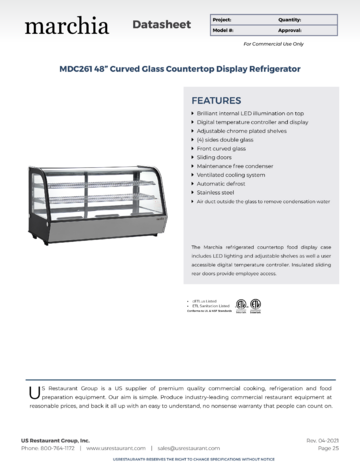 Spec Sheet Document