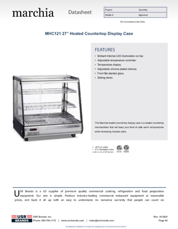 Spec Sheet Document
