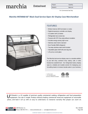 Spec Sheet Document