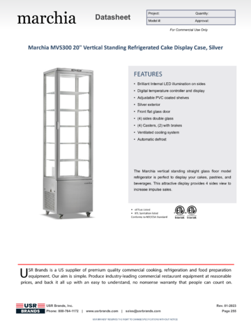 Spec Sheet Document