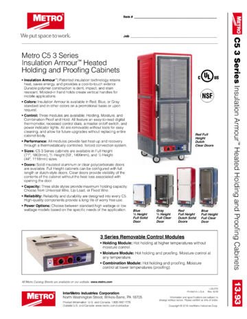 Spec Sheet Document