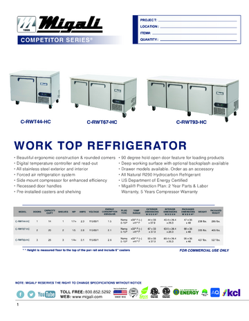 Spec Sheet Document