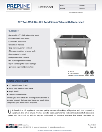 Spec Sheet Document