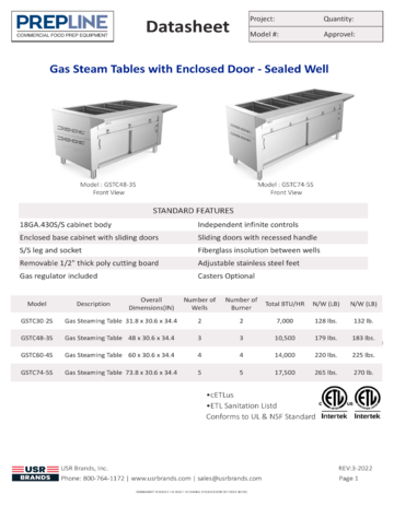 Spec Sheet Document