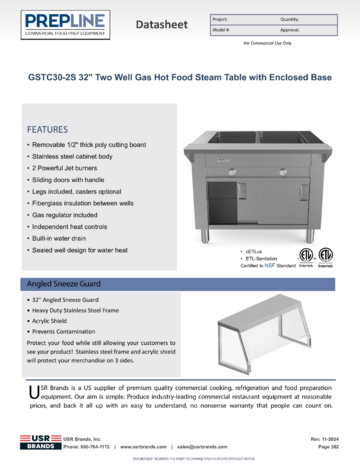 Spec Sheet Document