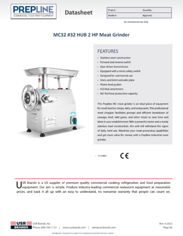 Spec Sheet Document