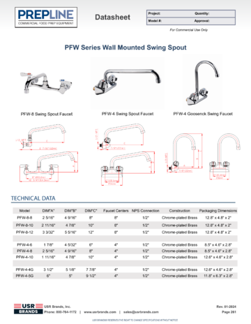 Spec Sheet Document