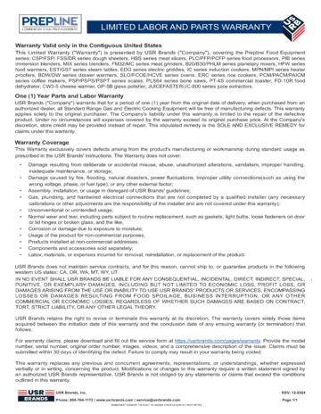 Warranty Document