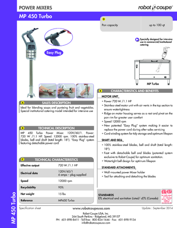 Spec Sheet Document