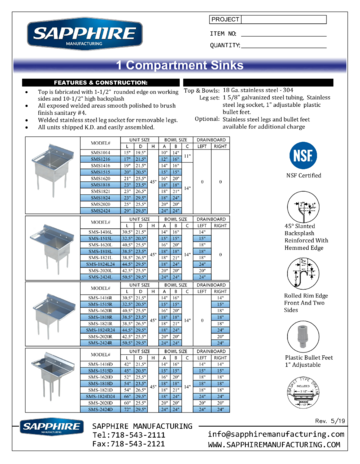 Spec Sheet Document