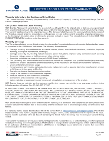 Warranty Document