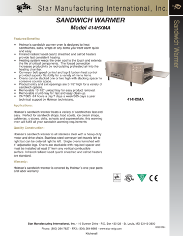 Spec Sheet Document