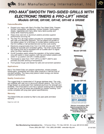 Spec Sheet Document