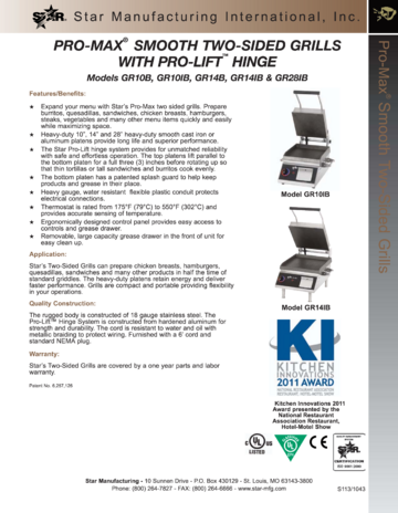 Spec Sheet Document