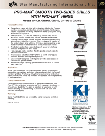 Spec Sheet Document
