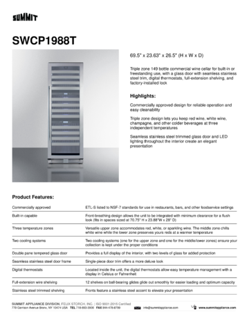 Spec Sheet Document