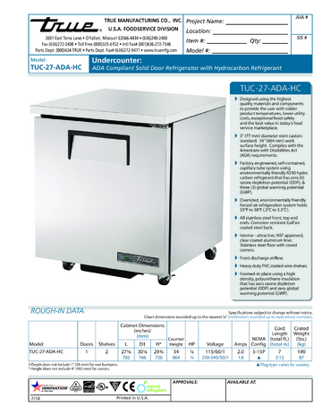Spec Sheet Document