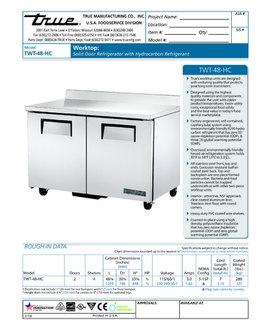 Spec Sheet Document