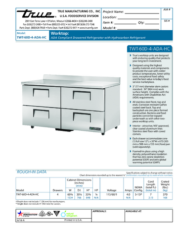 Spec Sheet Document