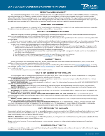 Warranty Document