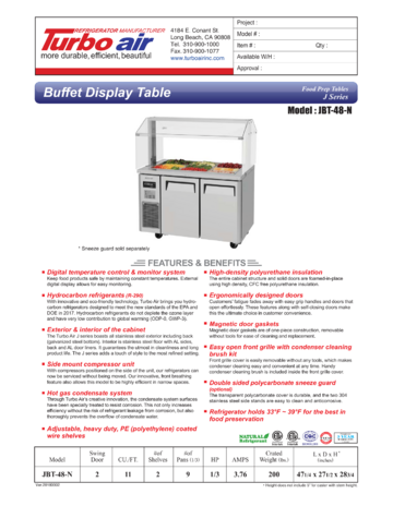Spec Sheet Document