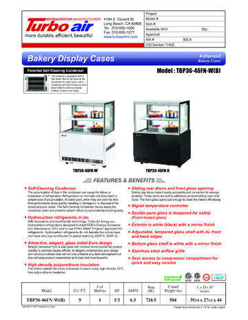 Spec Sheet Document