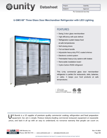 Spec Sheet Document