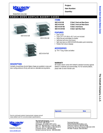 Spec Sheet Document