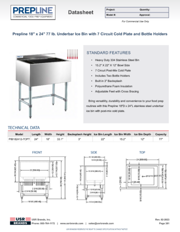 Spec Sheet Document