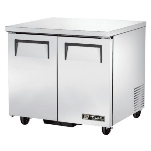 True TUC-36-HC 36" Solid Two Door Undercounter Refrigerator - 8.5 Cu. Ft.