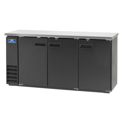 Arctic Air ABB72 73" Back Bar Cooler, 3 Solid Doors | 20.7 Cu. Ft.