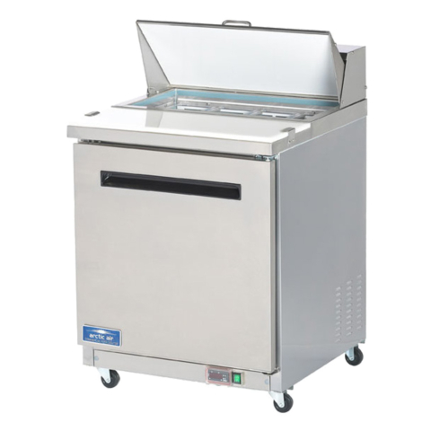 Arctic Air AMT28R 29" Sandwich & Salad Prep Table Mega Top, 1 Solid Door | 6.5 Cu. Ft.