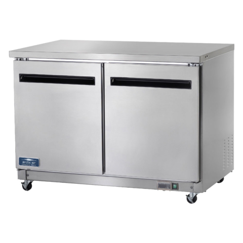 Arctic Air AUC48R 48" Undercounter Refrigerator, Worktop, 2 Solid Doors | 10.1 Cu. Ft.