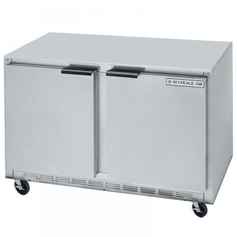 Beverage Air UCF48AHC 48" Two Solid Door Undercounter Freezer - 11 Cu. Ft.