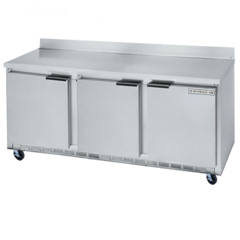 Beverage Air WTR72AHC 72" Solid Door Worktop Refrigerator